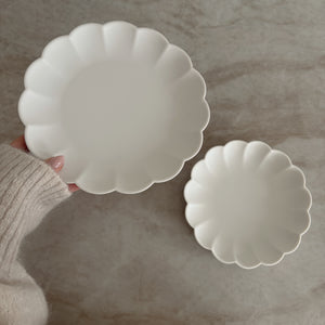 Tallerken i silikon My1 BLOSSOM IVORY