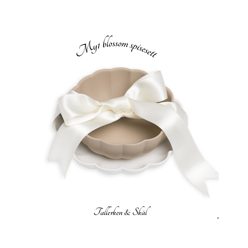 Spisesett skål + tallerken - My1 BLOSSOM
