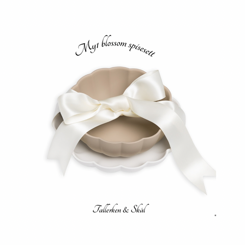 Spisesett skål + tallerken - My1 BLOSSOM